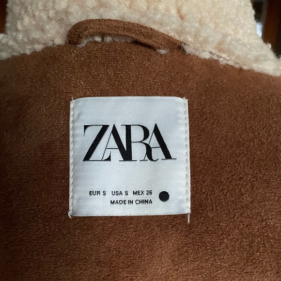 Zara teddy Sherpa coat. - Picture 6 of 8
